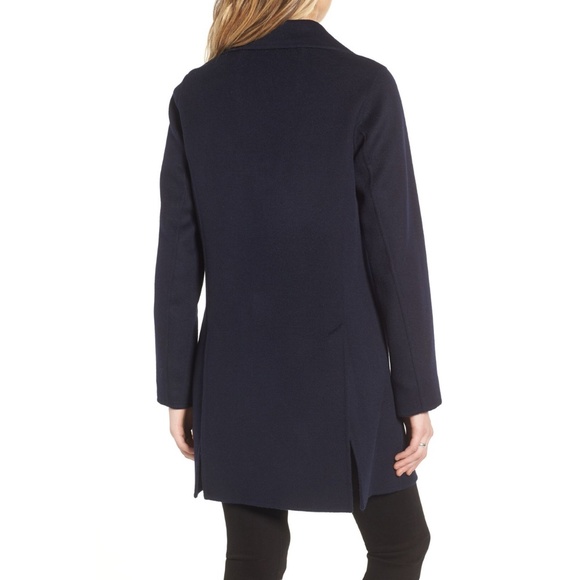 ✨NWT✨ DEREK LAM 10 CROSBY Wool Moto Style Coat Navy Sz US 10 (Large) - Picture 4 of 6